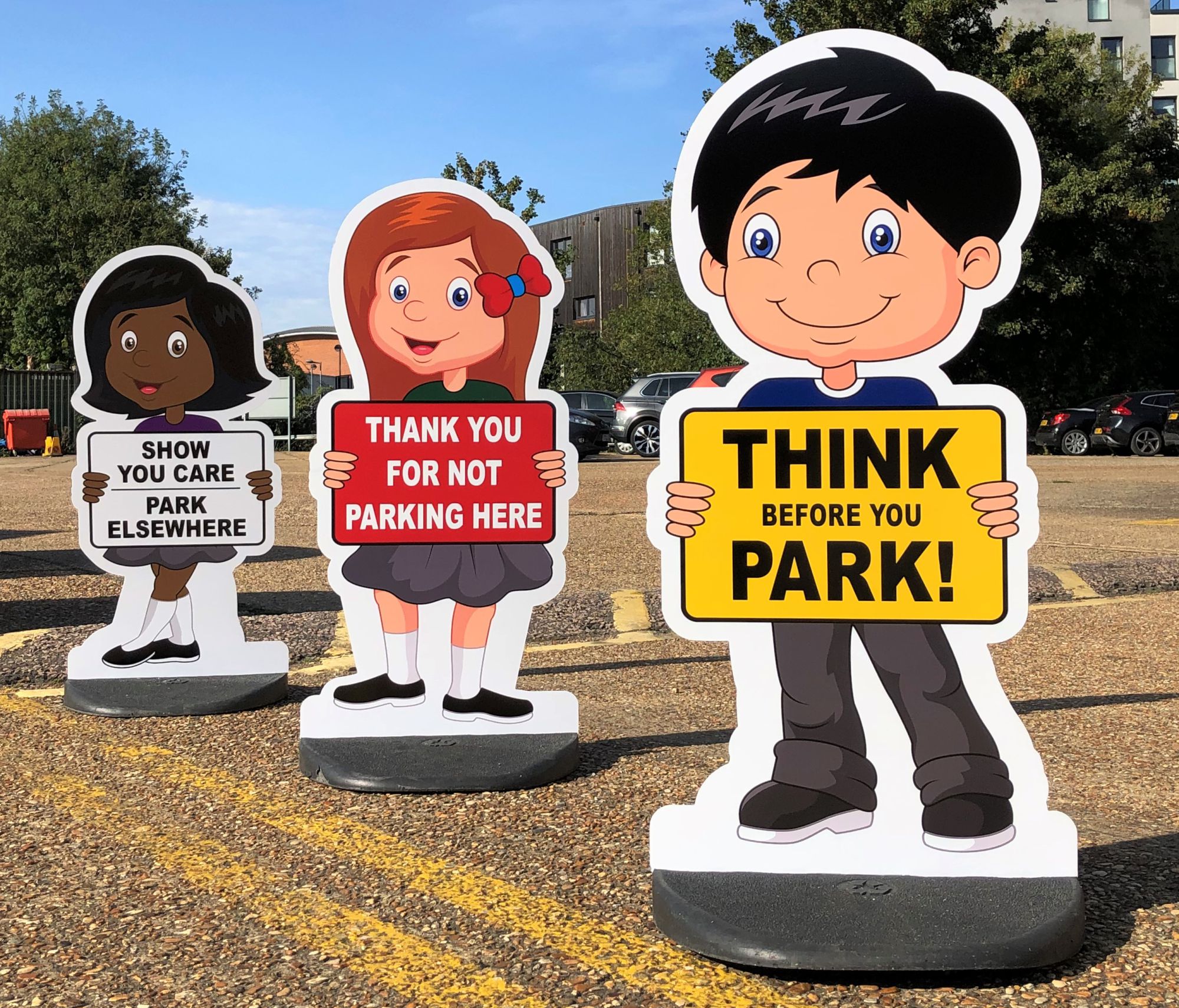 Child Friendly Cut-Out Pavement Signs